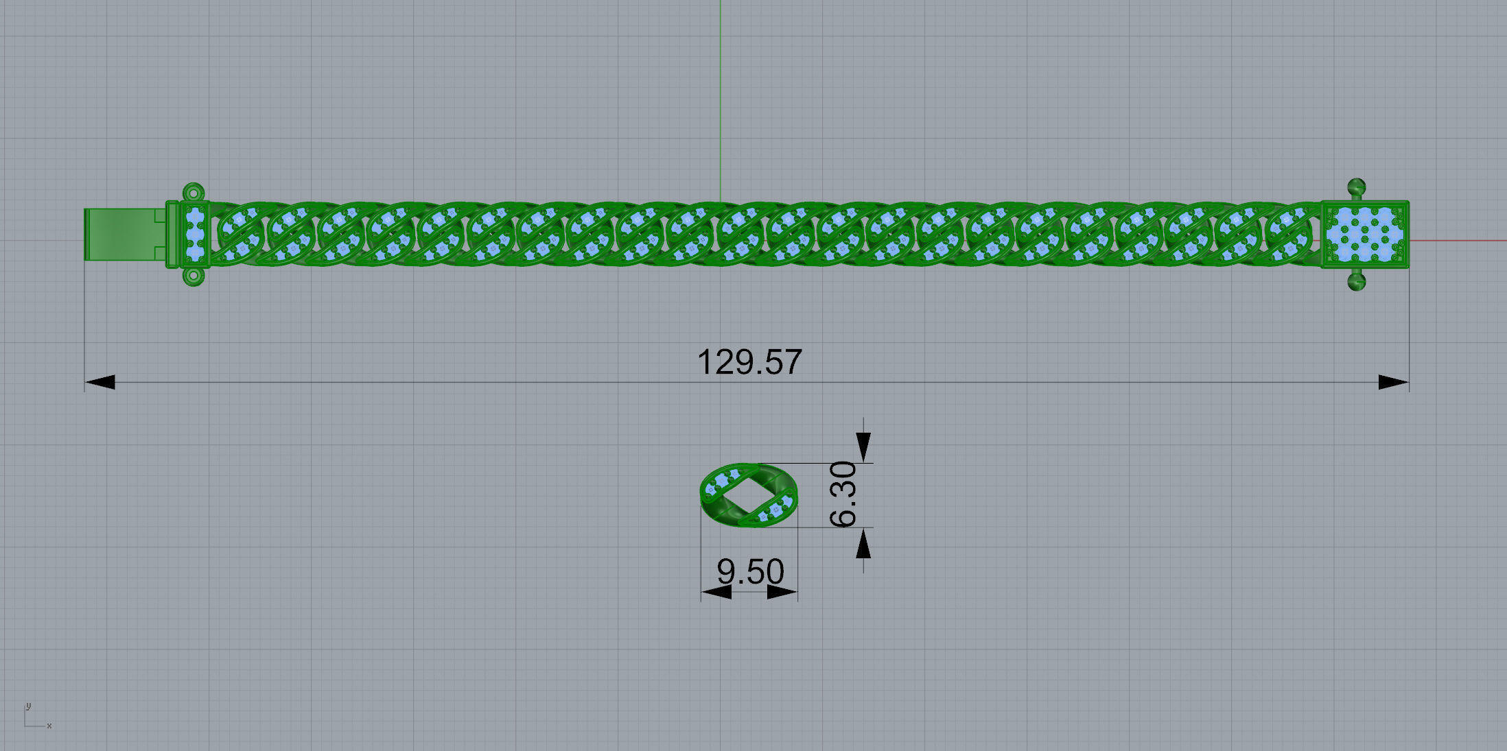 Gold N623 3D print model_7