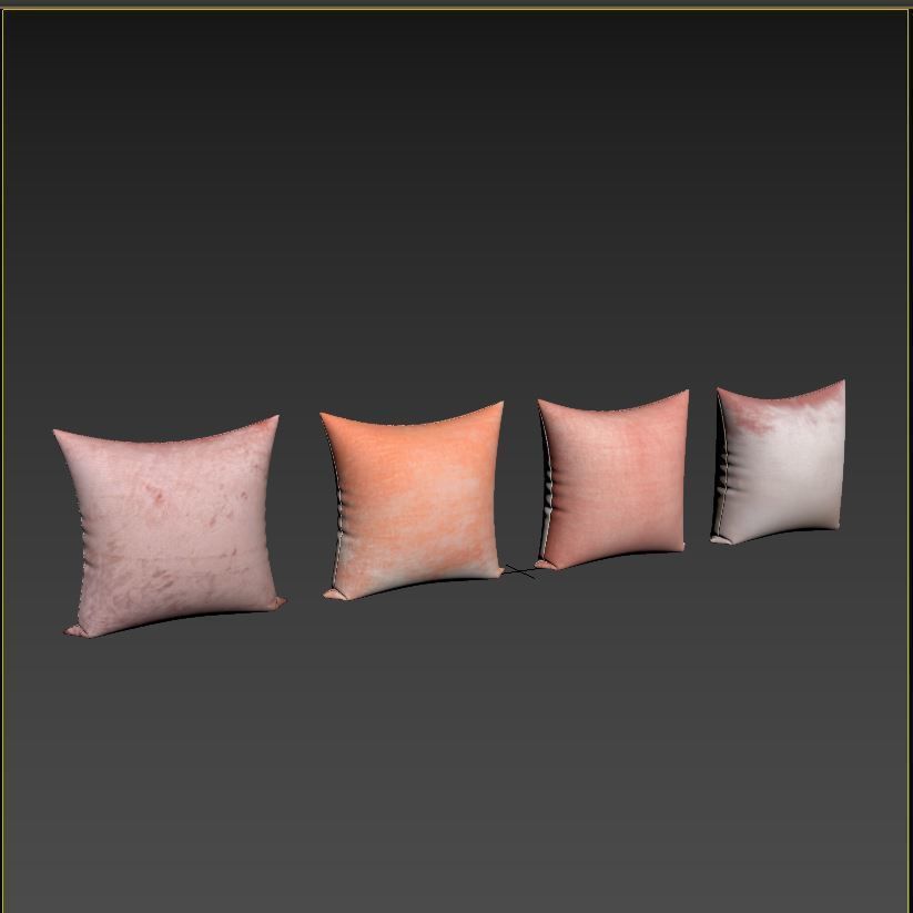 Decorative Pillows set 08 3D model_7