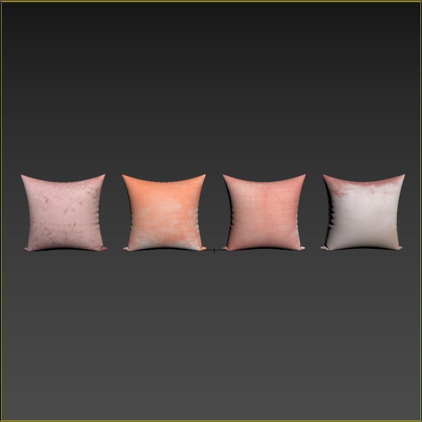 Decorative Pillows set 08 3D model_8