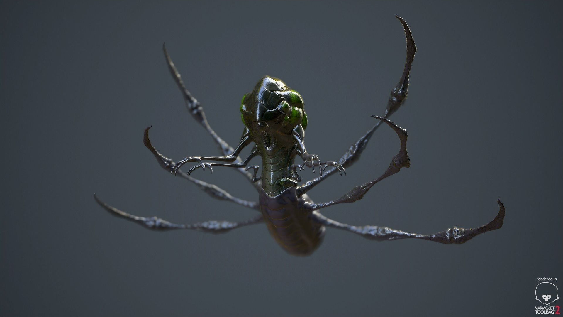 Abathur spider Low-poly 3D model_1