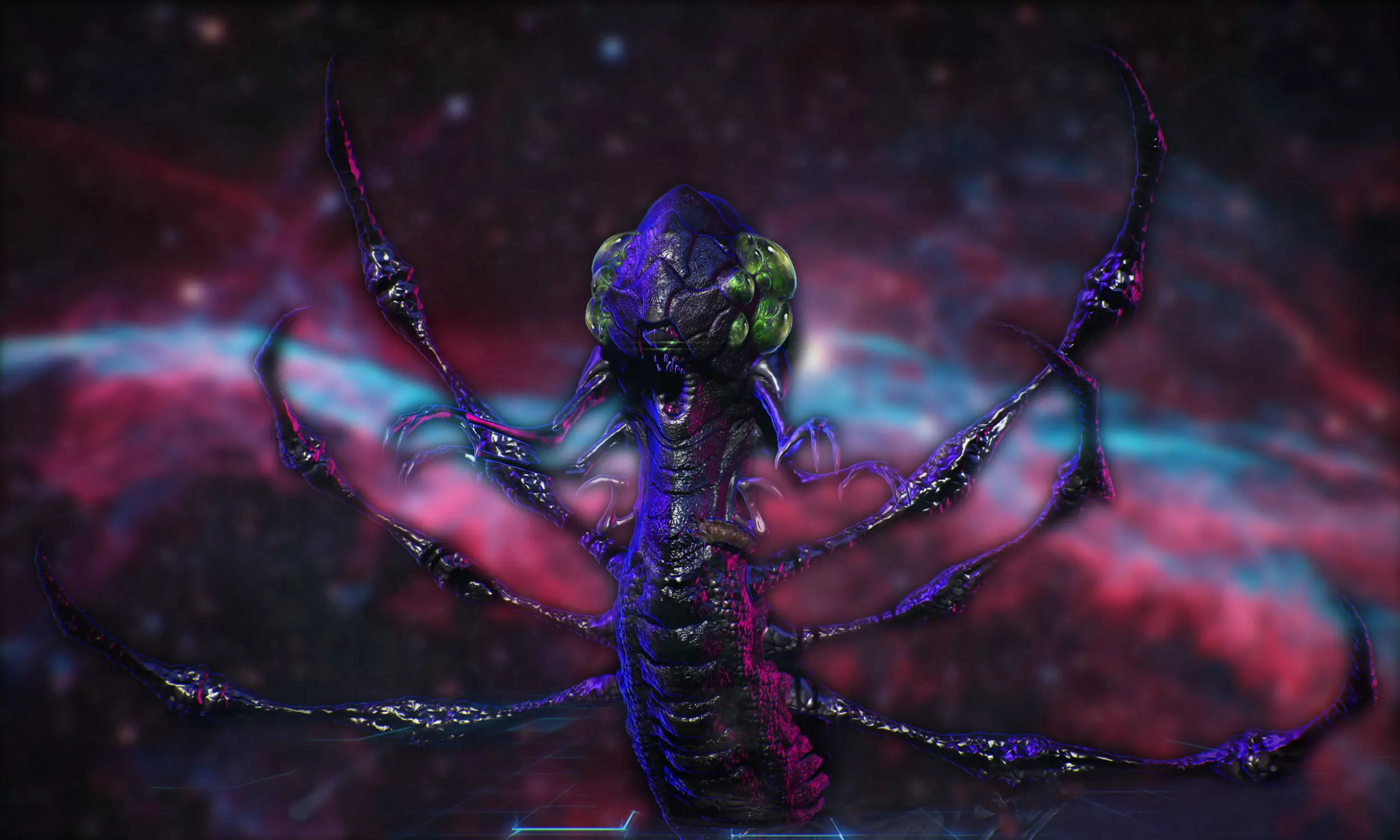 Abathur spider Low-poly 3D model_0