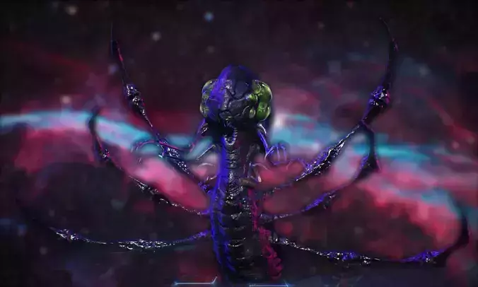 Abathur spider Low-poly 3D model