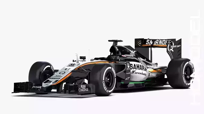 F1 Force India Mercedes VJM08 Formula 2015 3D model