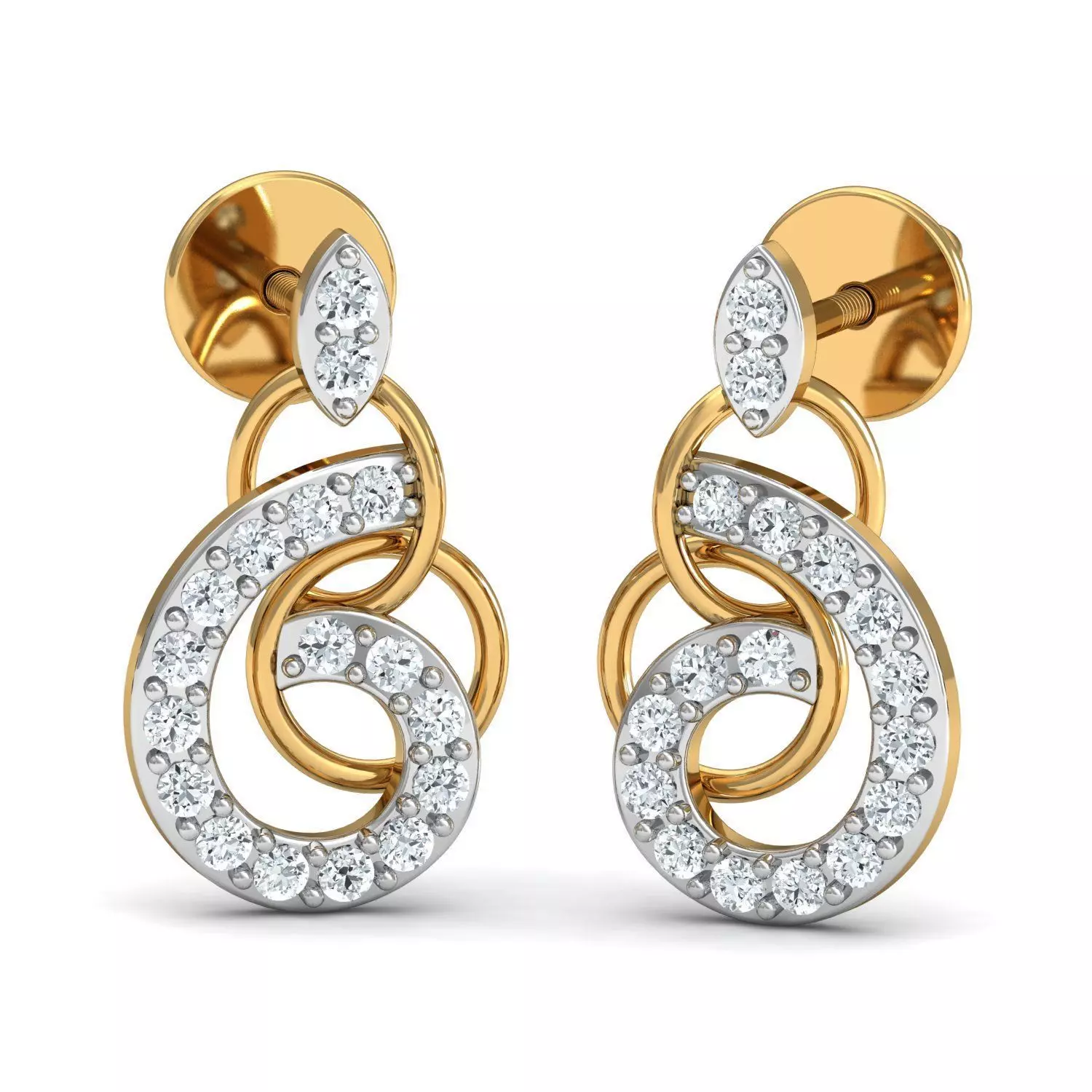 Two Loop Fashion Earring 3D print model