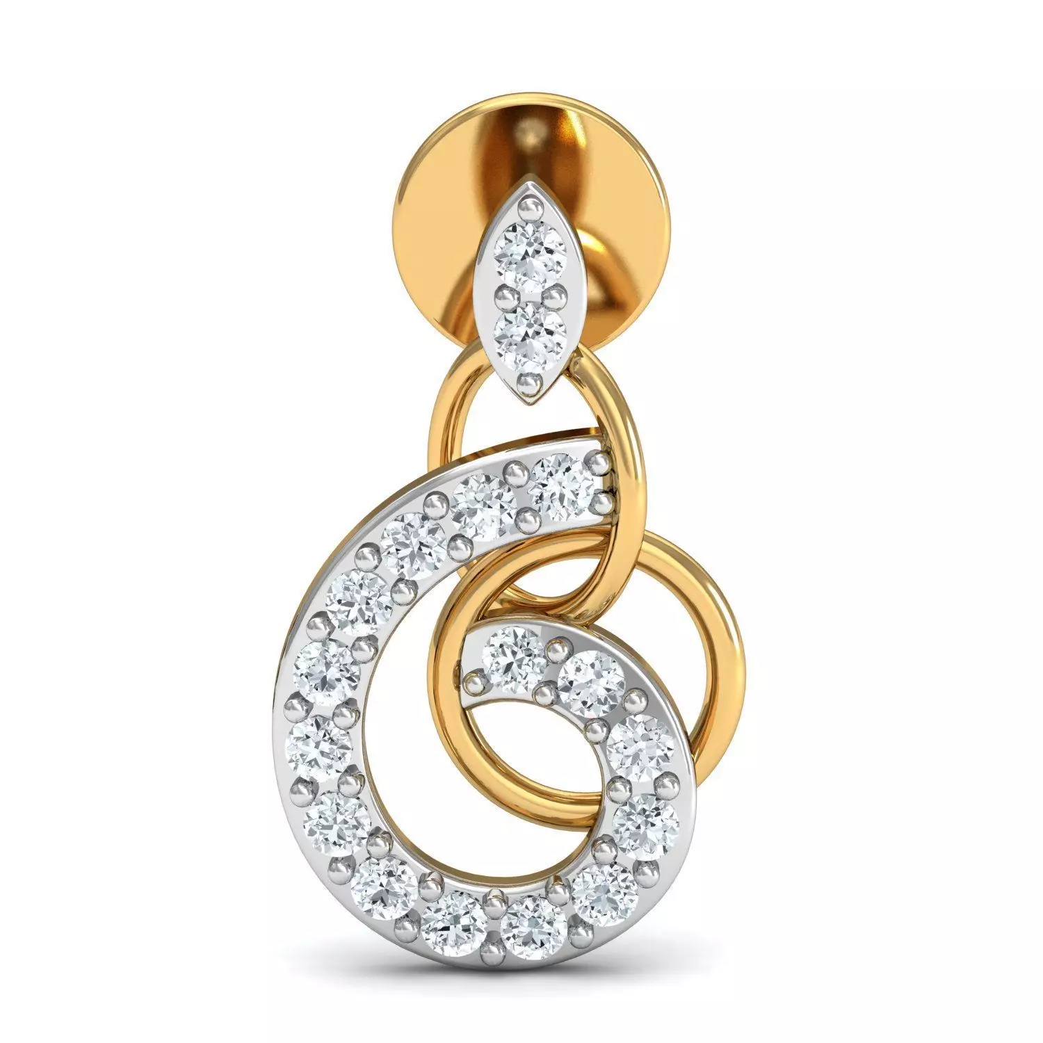Two Loop Fashion Earring - Pendant -Ring Set 3D print model