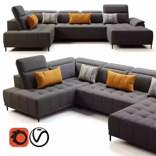 Wersal Calvaro XL Sofa 3D model