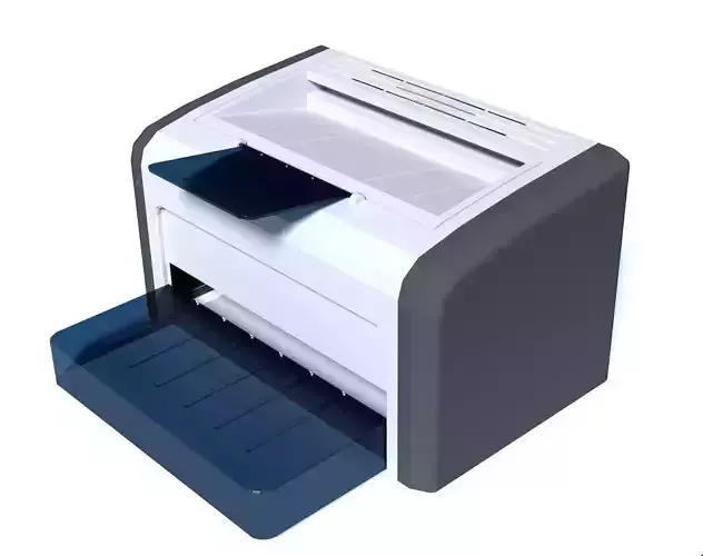 3d model of printer  Low-poly 3D model