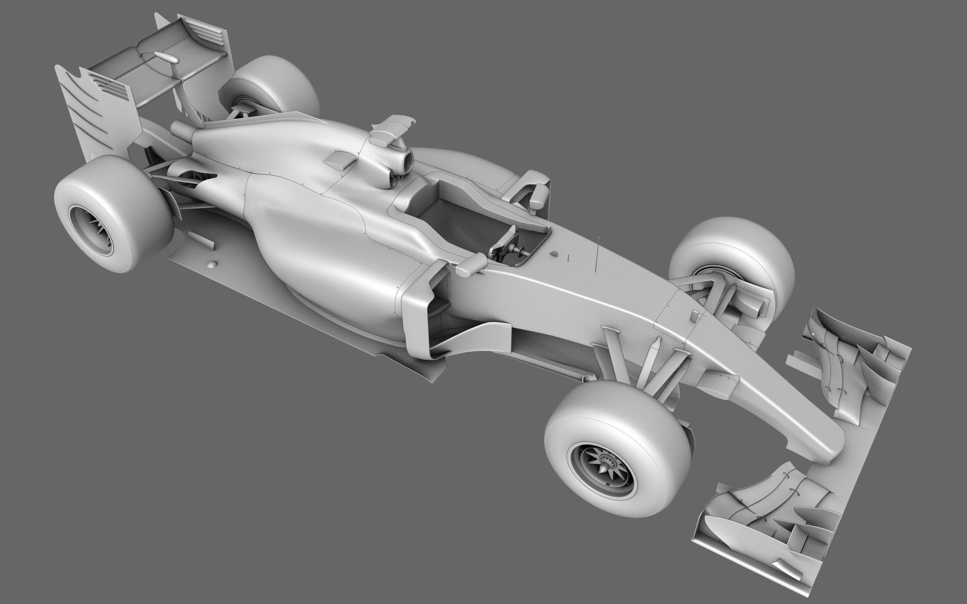 F1 Lotus Mercedes E23 Formula 2015 3D model_14