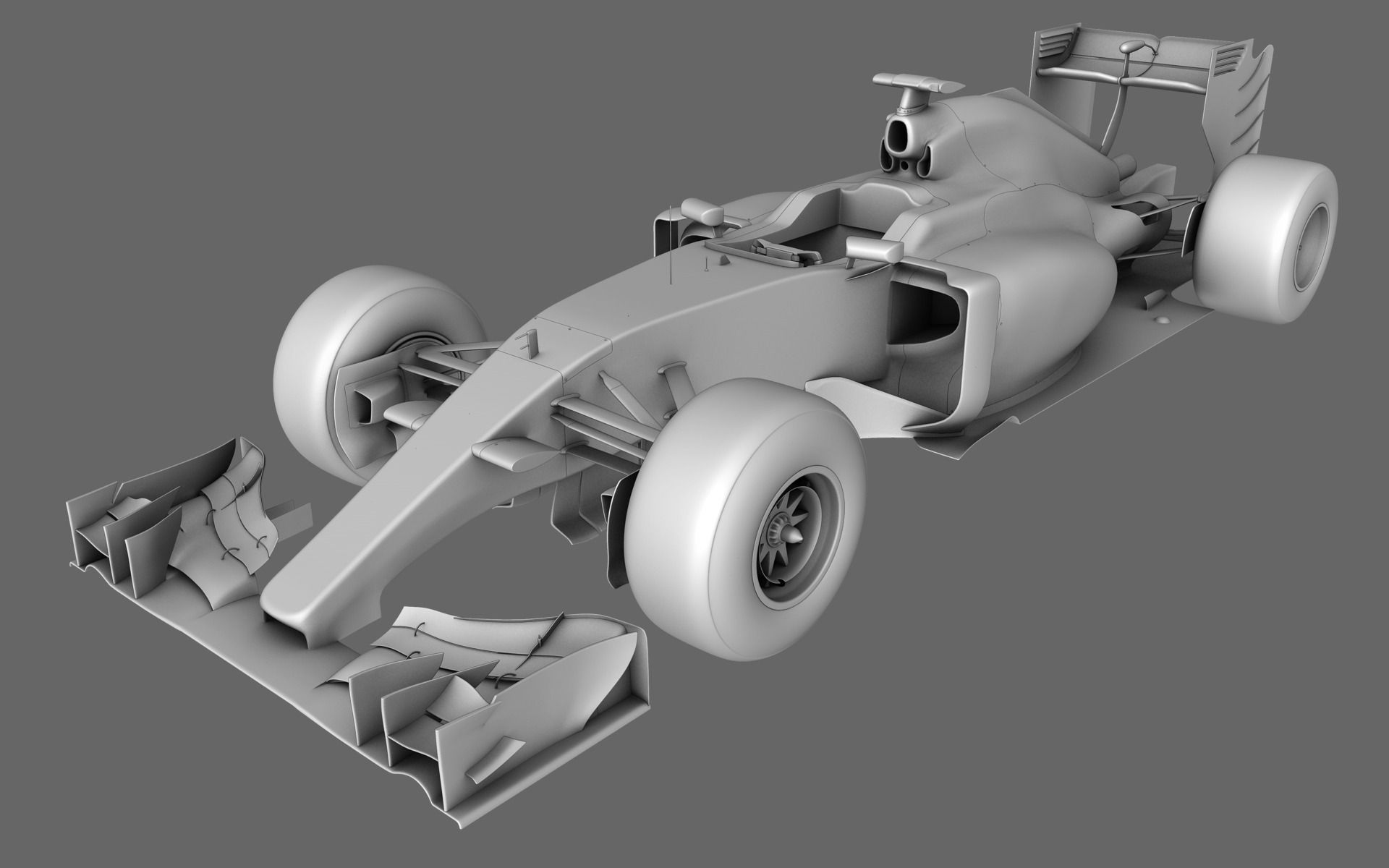 F1 Lotus Mercedes E23 Formula 2015 3D model_11