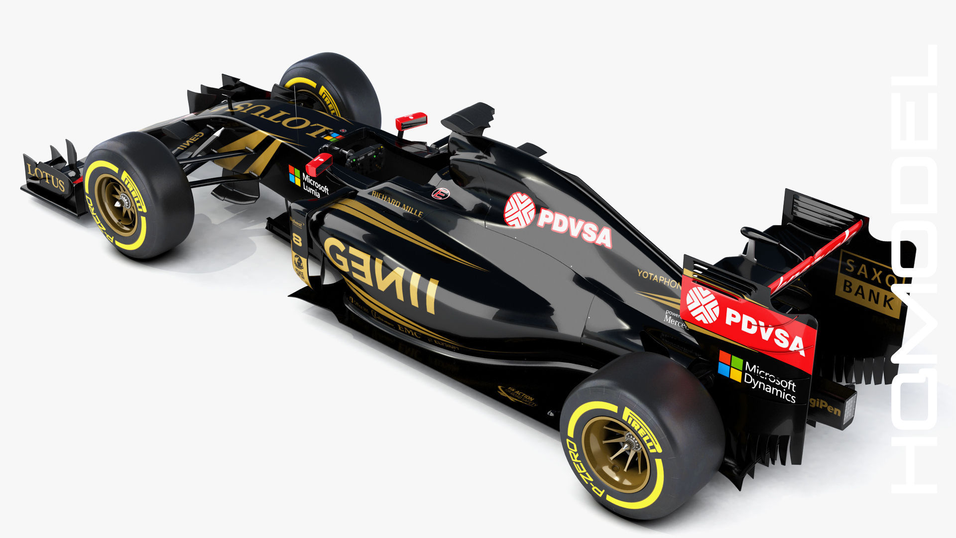 F1 Lotus Mercedes E23 Formula 2015 3D model_8