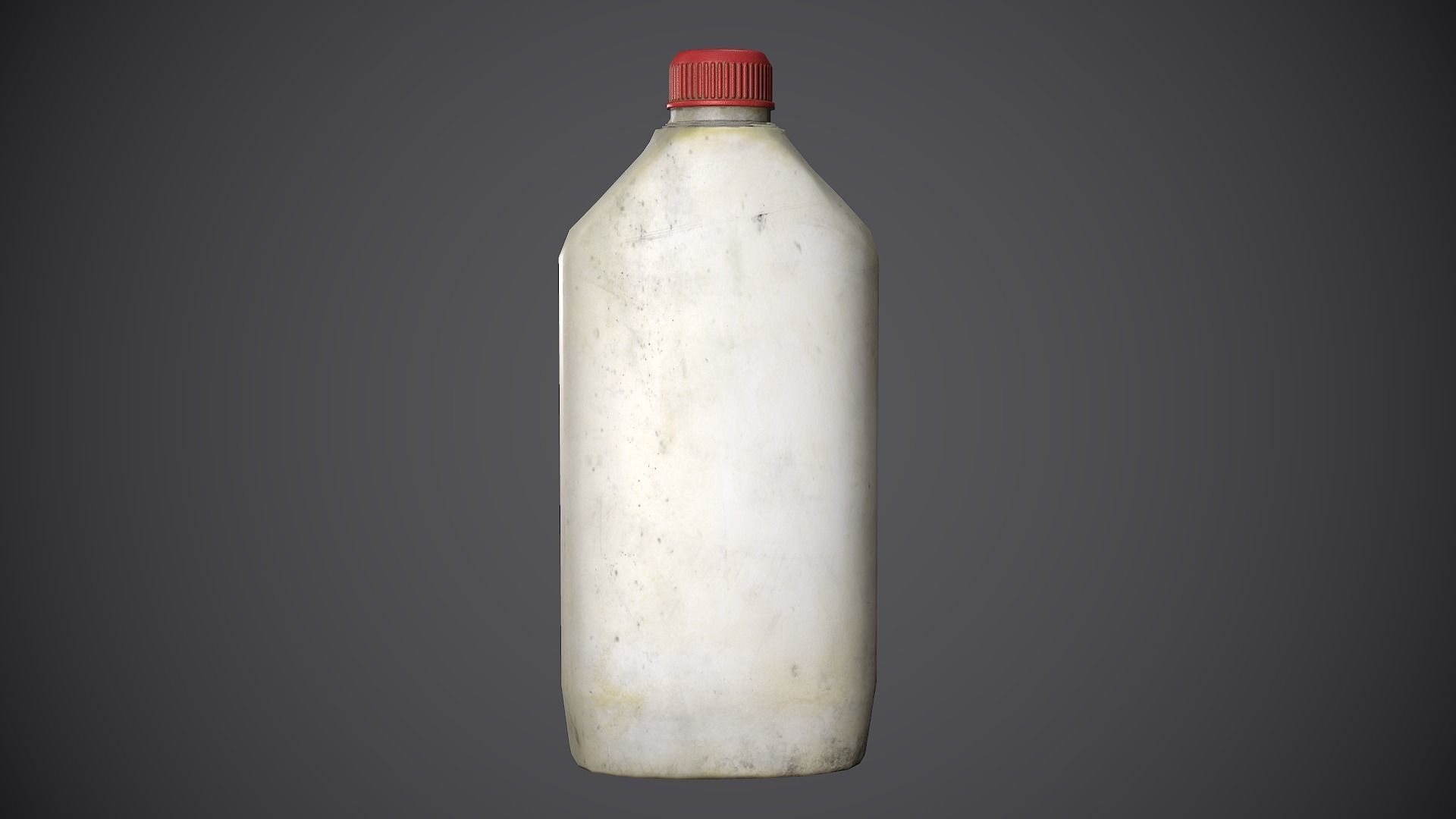 Canister Plastic Low-poly 3D model_6
