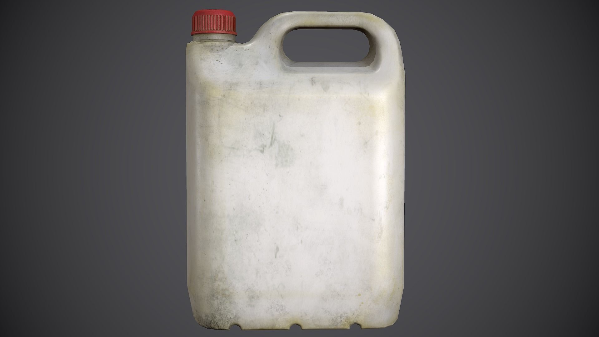 Canister Plastic Low-poly 3D model_2