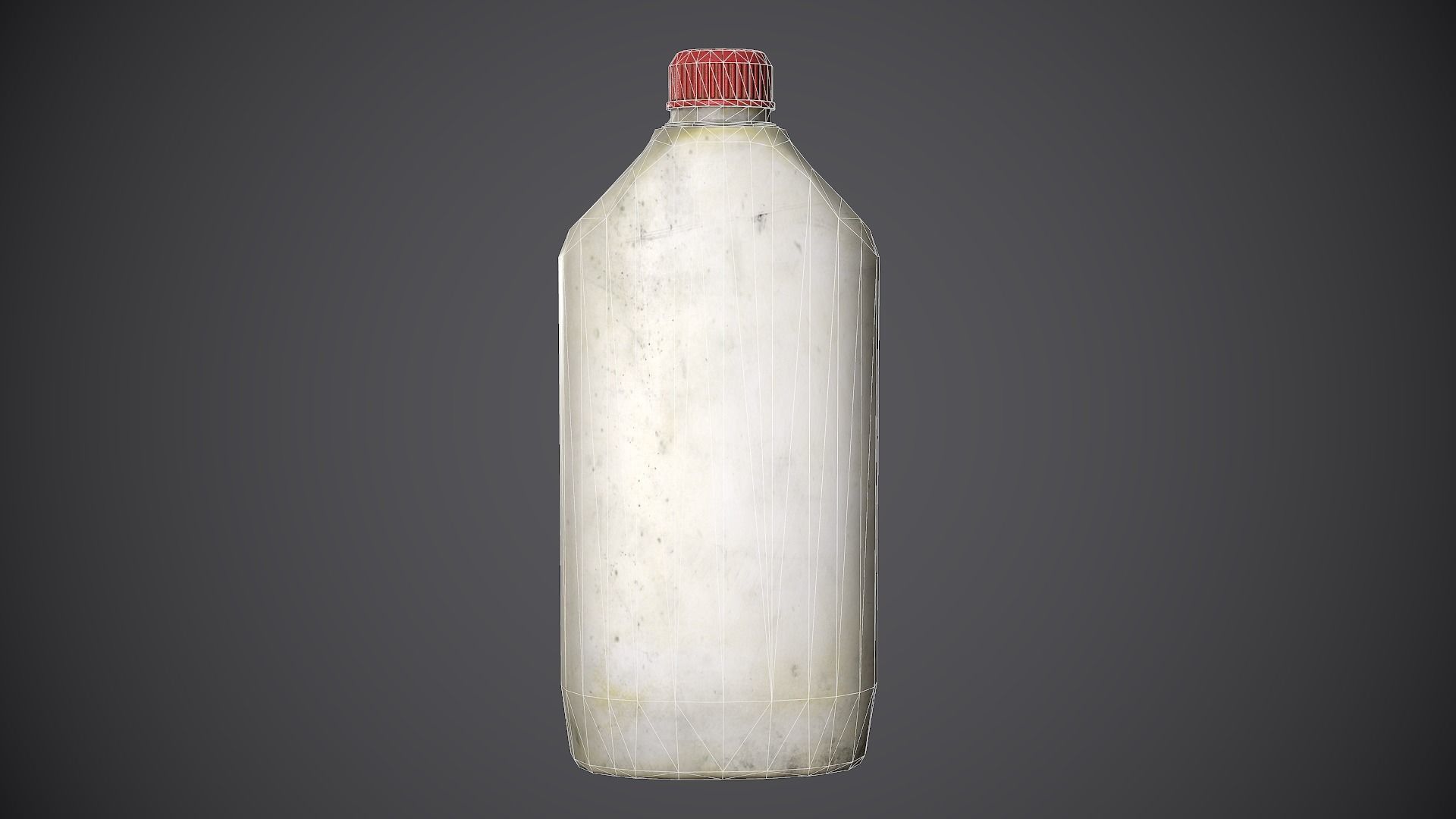 Canister Plastic Low-poly 3D model_7
