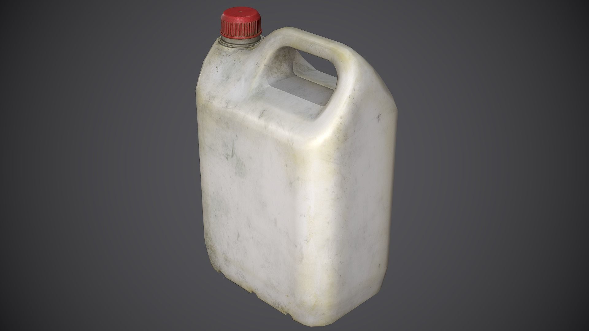 Canister Plastic Low-poly 3D model_4