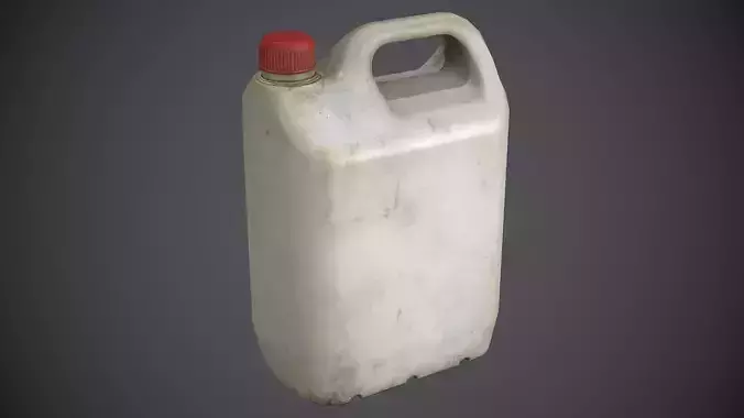Canister Plastic Low-poly 3D model