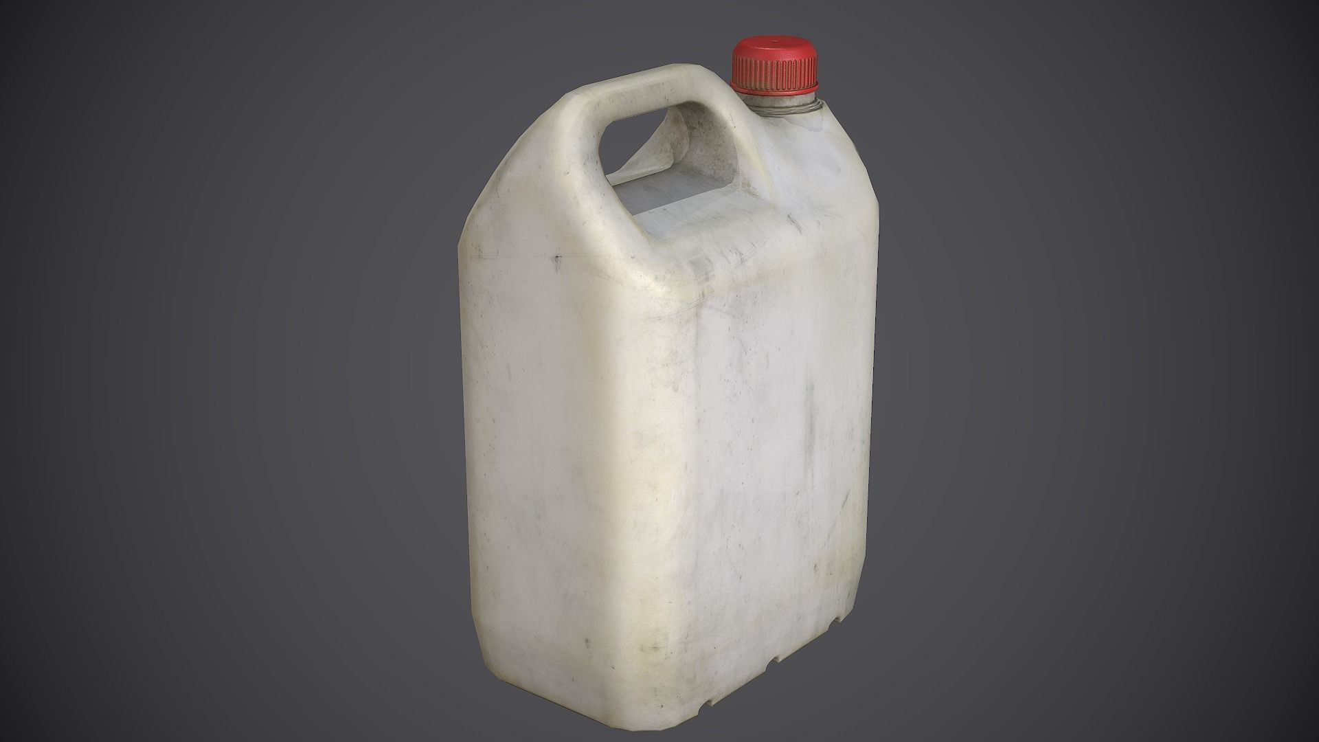 Canister Plastic Low-poly 3D model_8