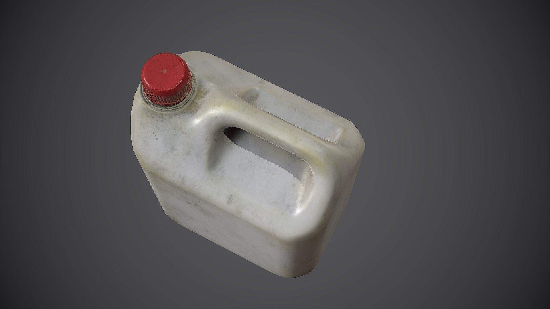 Canister Plastic Low-poly 3D model_10