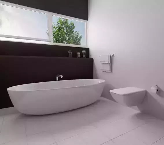 Modern Bathroom Interior Free 3D model