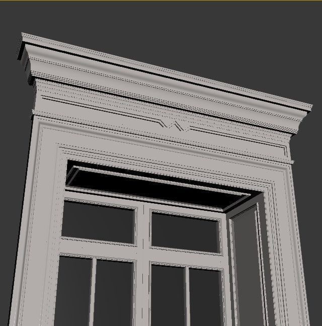 Classic door 3D model_7