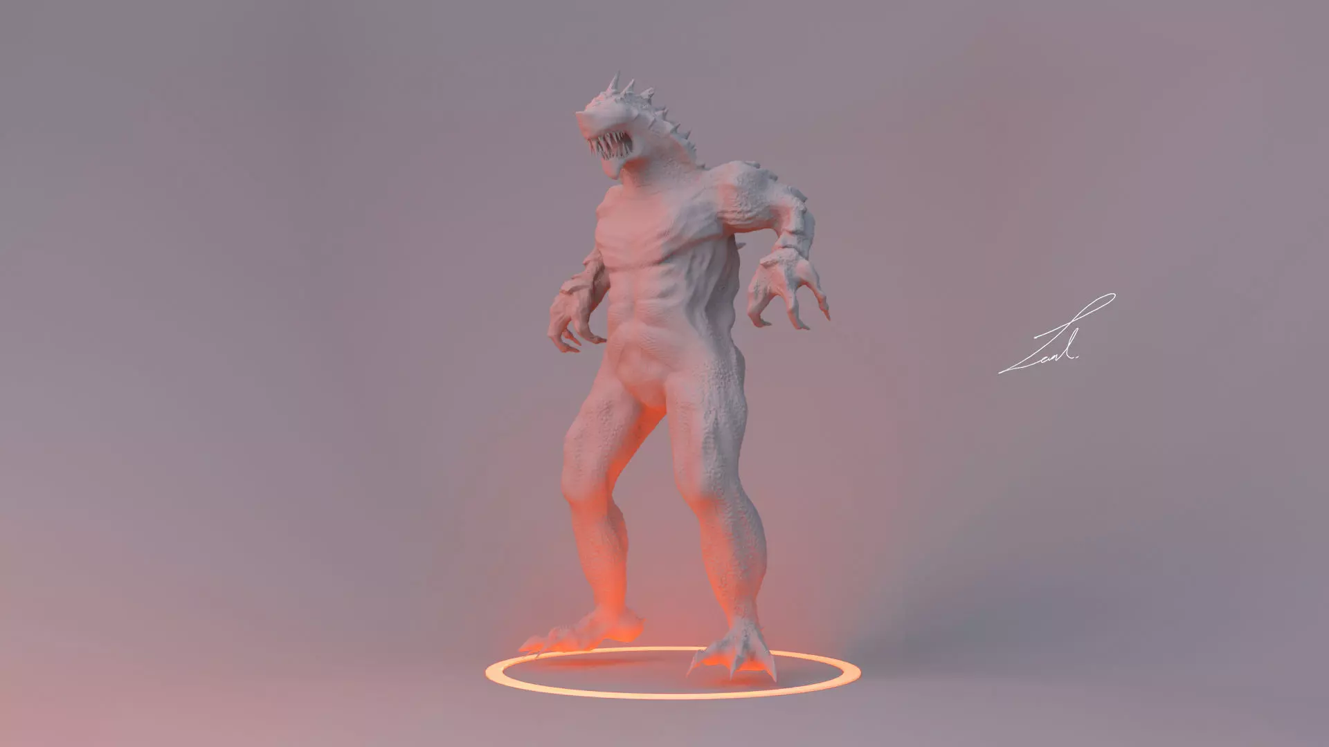 Alien Character Low-poly 3D model Free 3D model