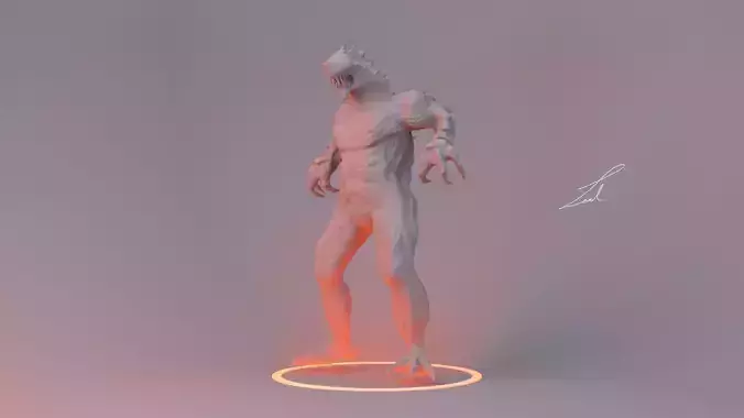 Alien  Character Low-poly 3D model