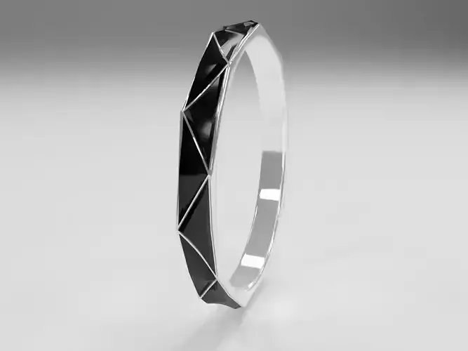 Silver ring 3D model