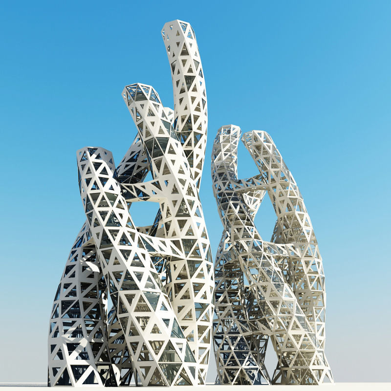 Futuristic Skyscraper 6 3D model_5