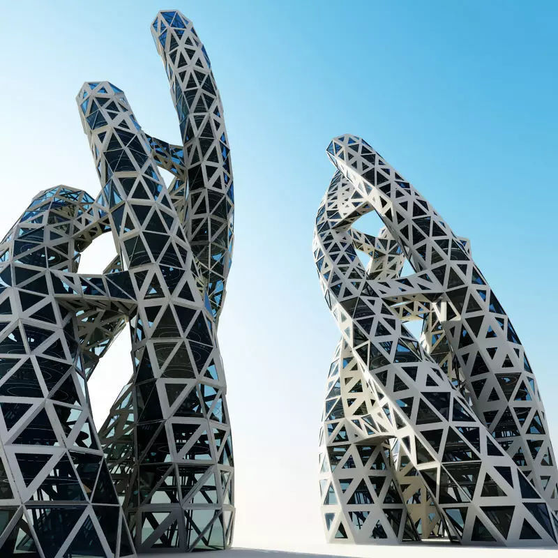 Futuristic Skyscraper 6 3D model_0