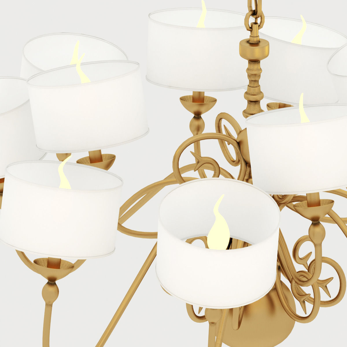 Pieter Adam Melting Amsterdam chandelier 3D model_1