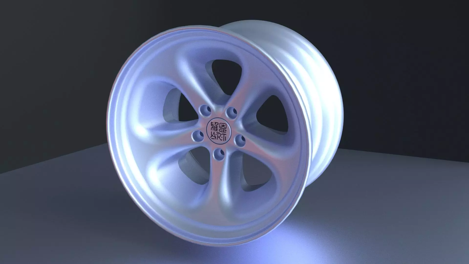 Magnesium alloy wheel 3D model_0