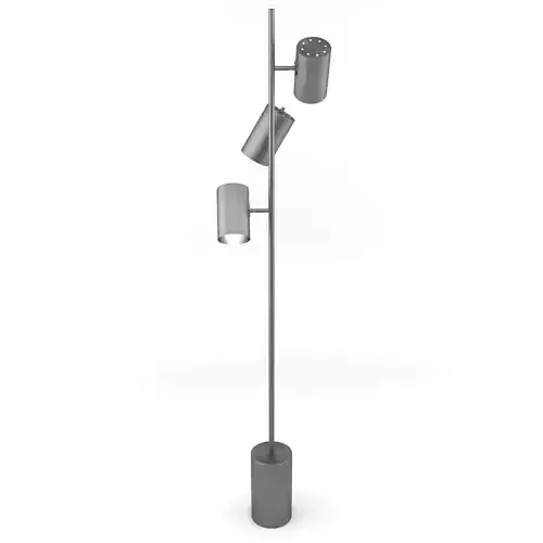 Floor Lamp Silver 3D model