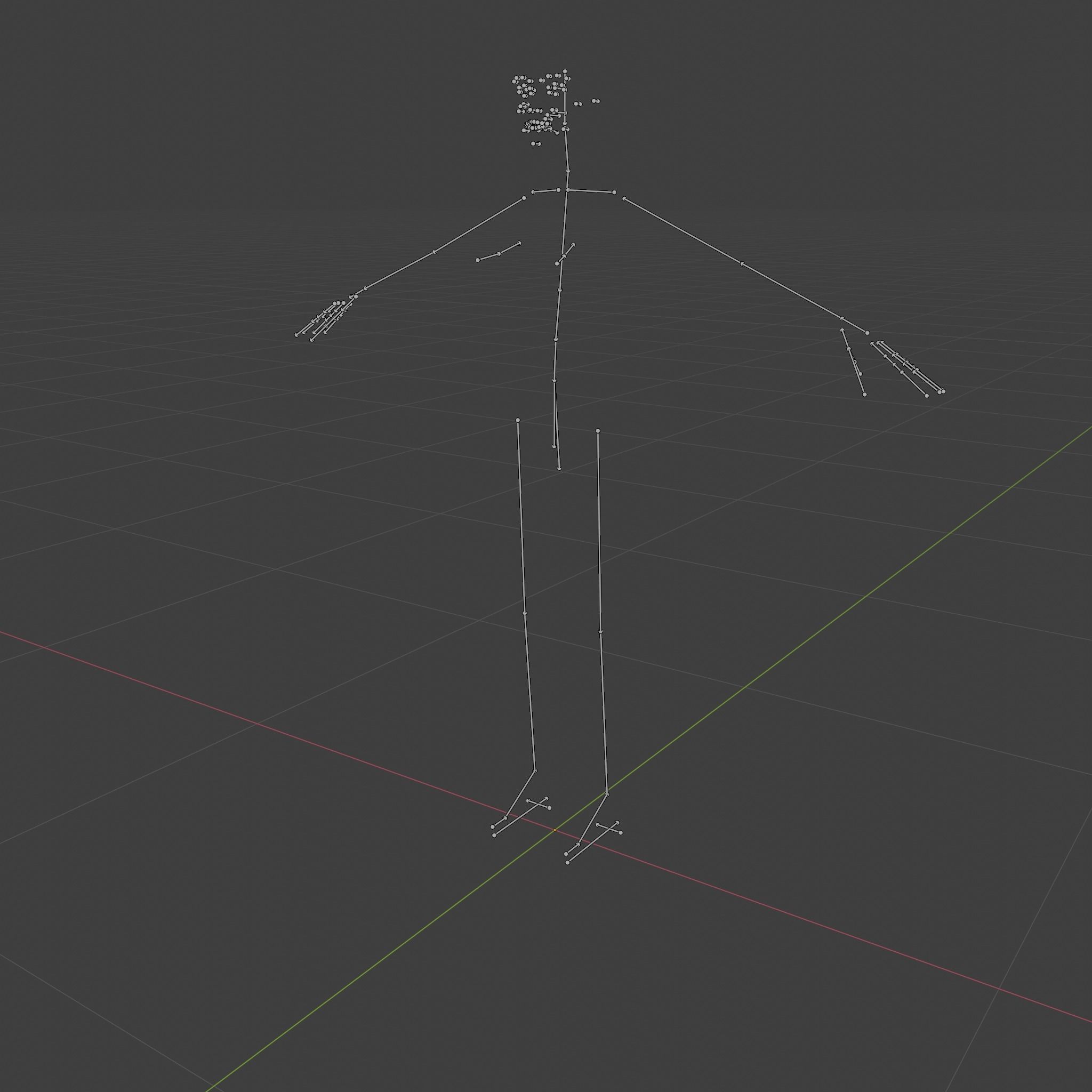 Humanoid Character Rig for Blender Free 3D model_5