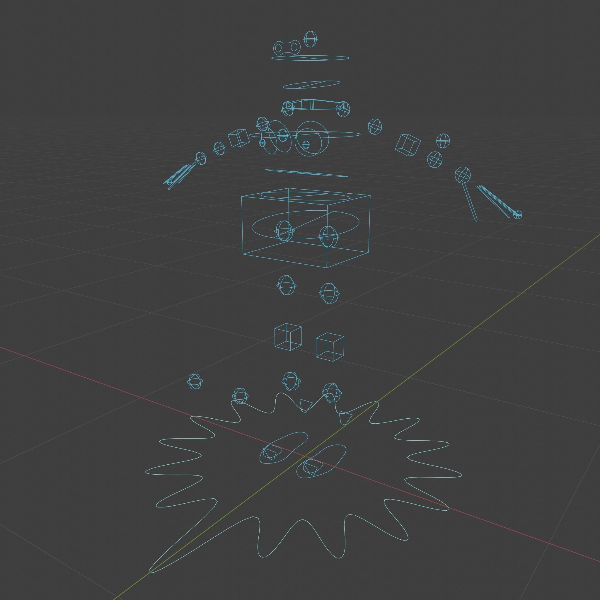 Humanoid Character Rig for Blender Free 3D model_2