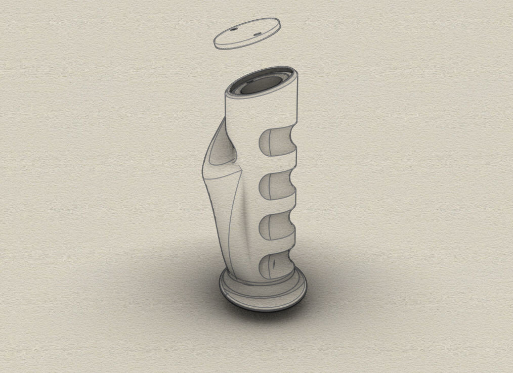 Stick grip pro aircraft 3D print model_3