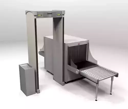 Security Check Point 3D model