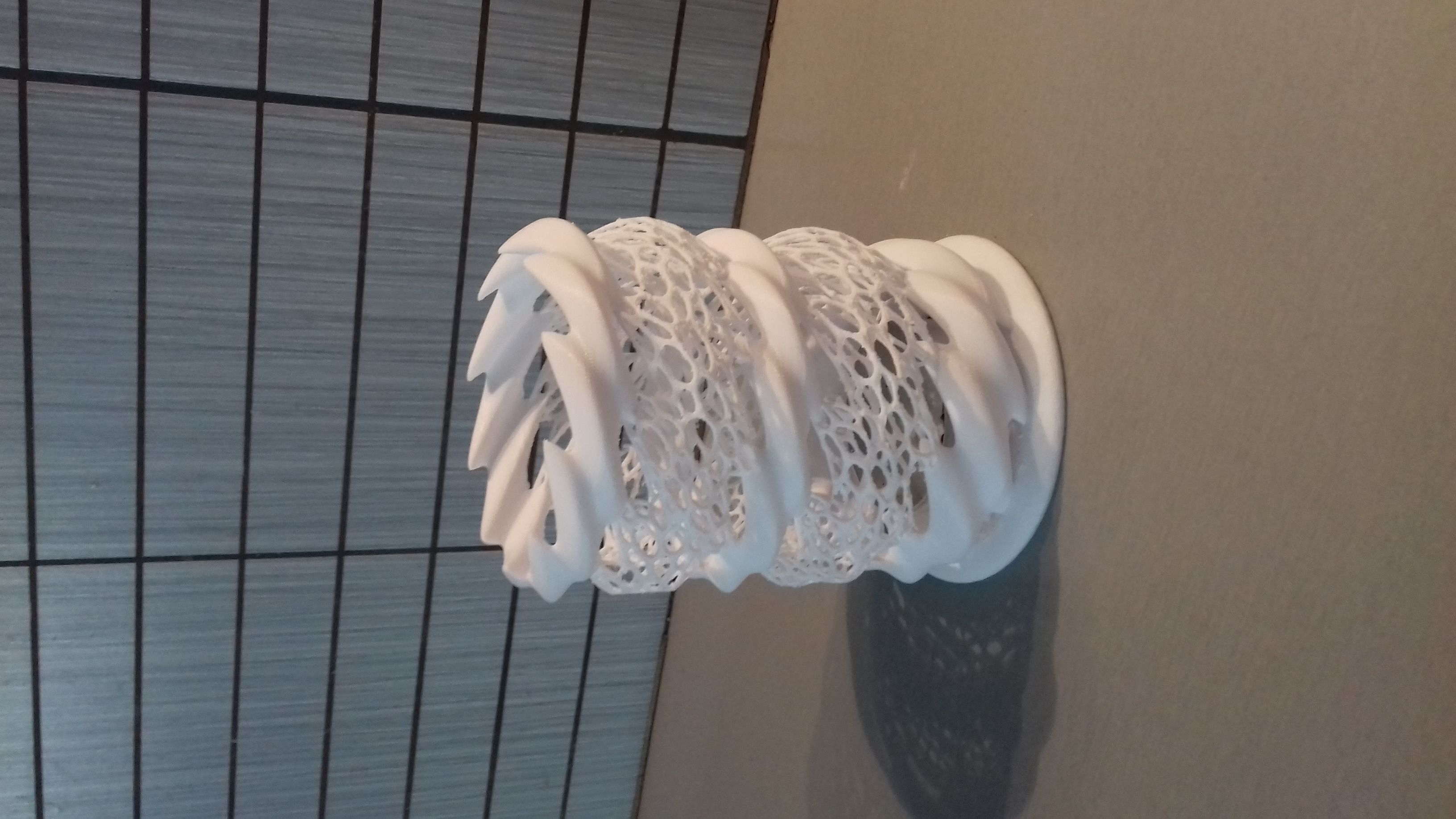 Tea Light Holder Decorative Voronoi design 3D print model_6