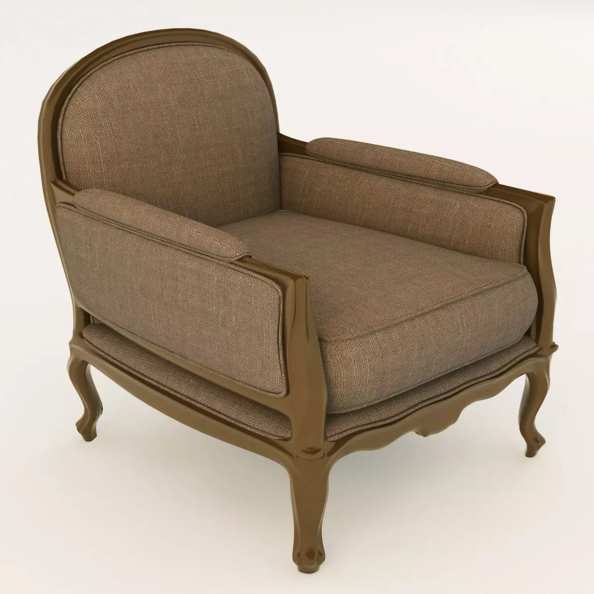 classical armchair 3D model_0