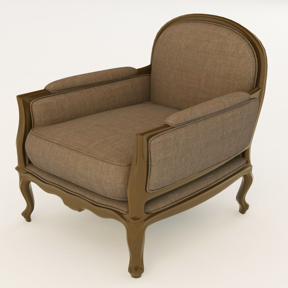 classical armchair 3D model_3