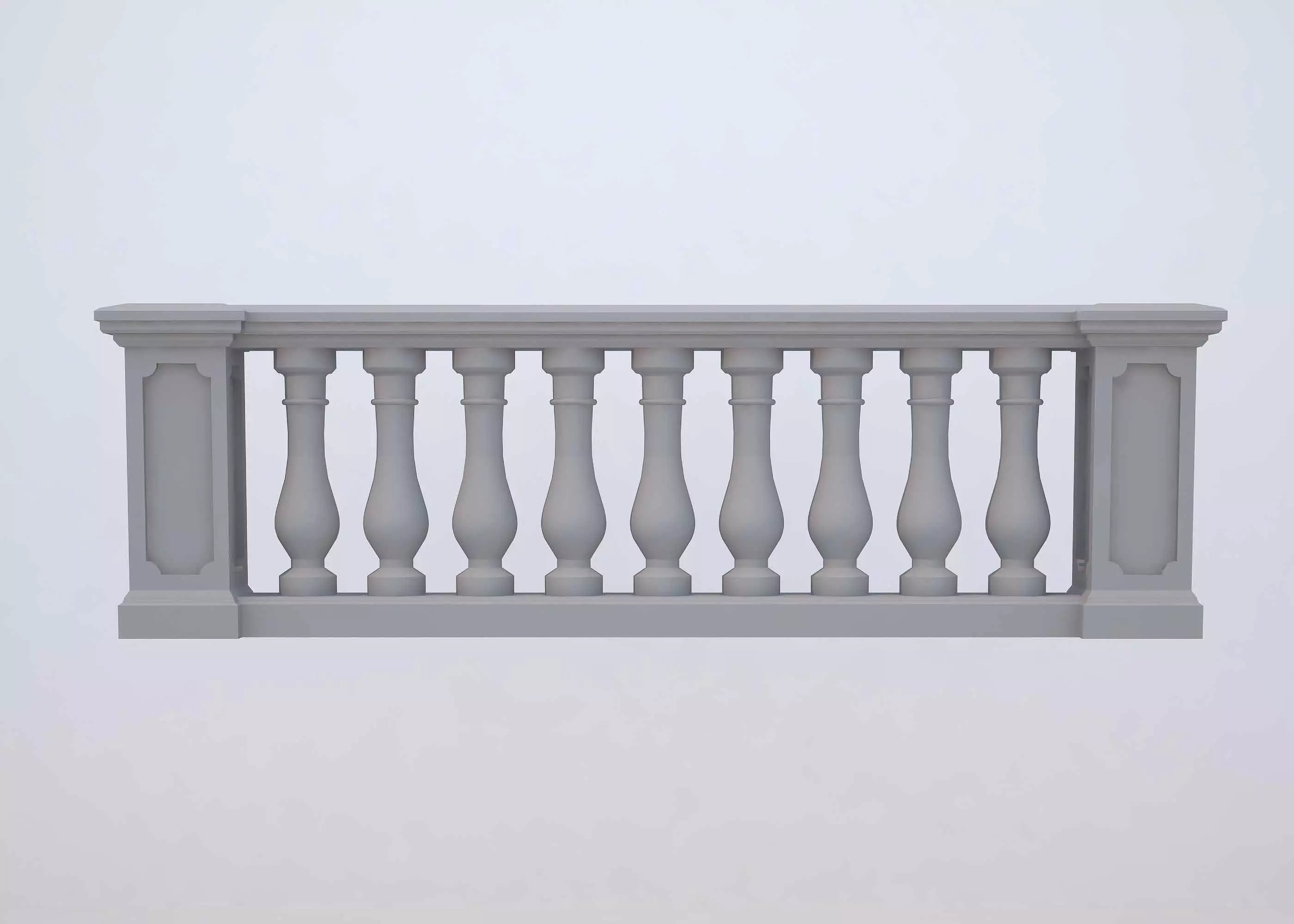 Balustrade balcony railing Free 3D model