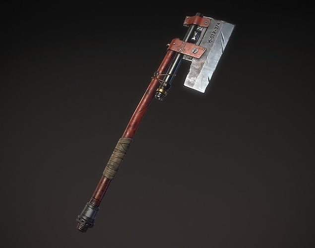 Improvised Axe Low-poly 3D model