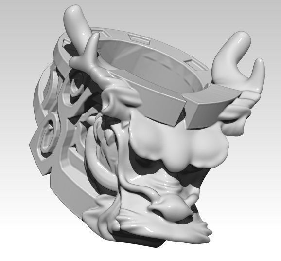 Dragon Ring 3D print model_3