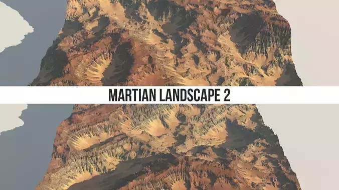 Martian Landscape 2 8k Heightmap Pack 