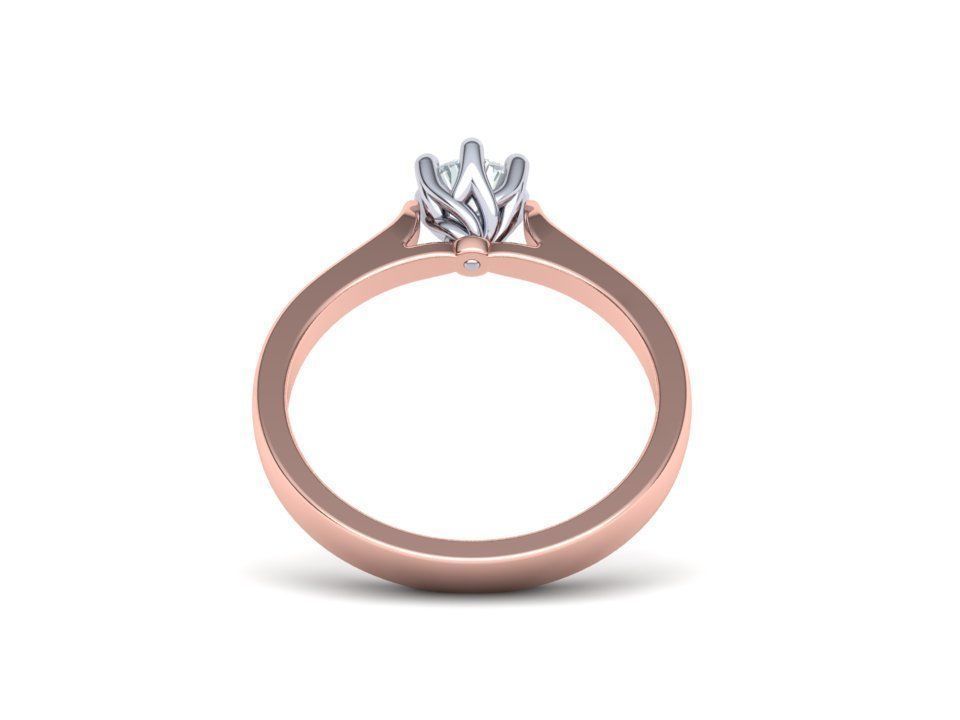 Own design Classic Solitaire ring Printable 3dmodel 3D print model_14