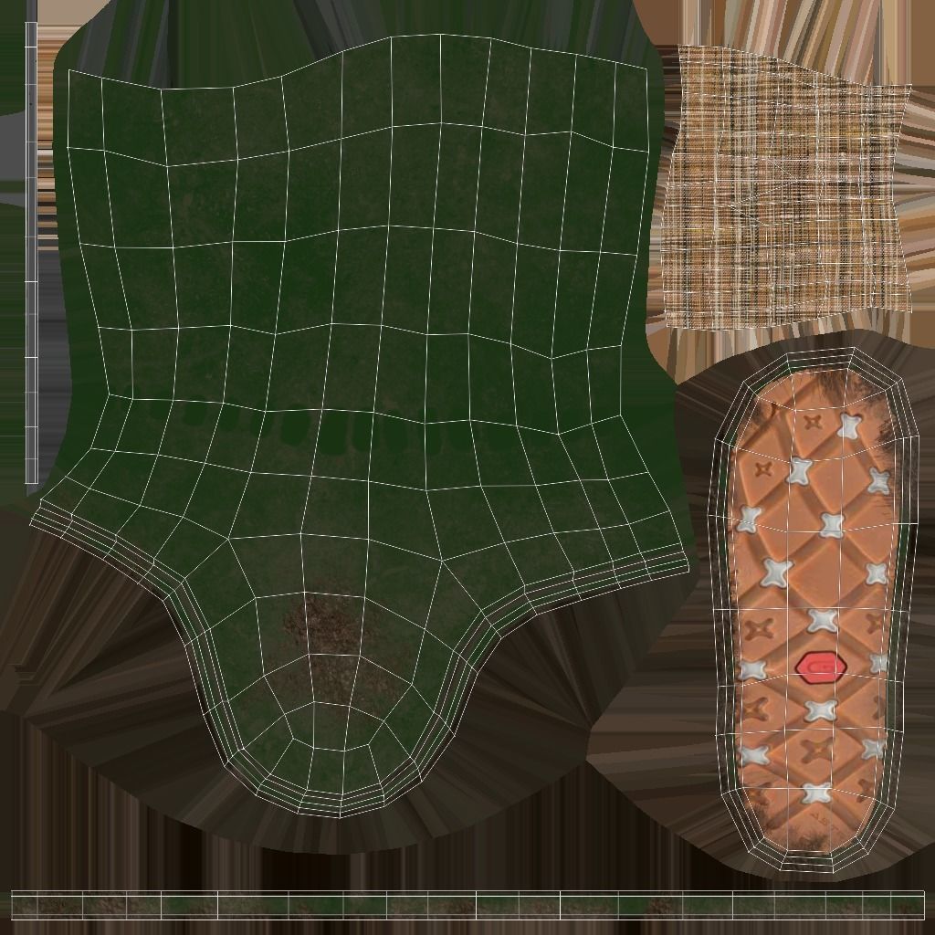 Garden Boots and Gloves 3D model_8