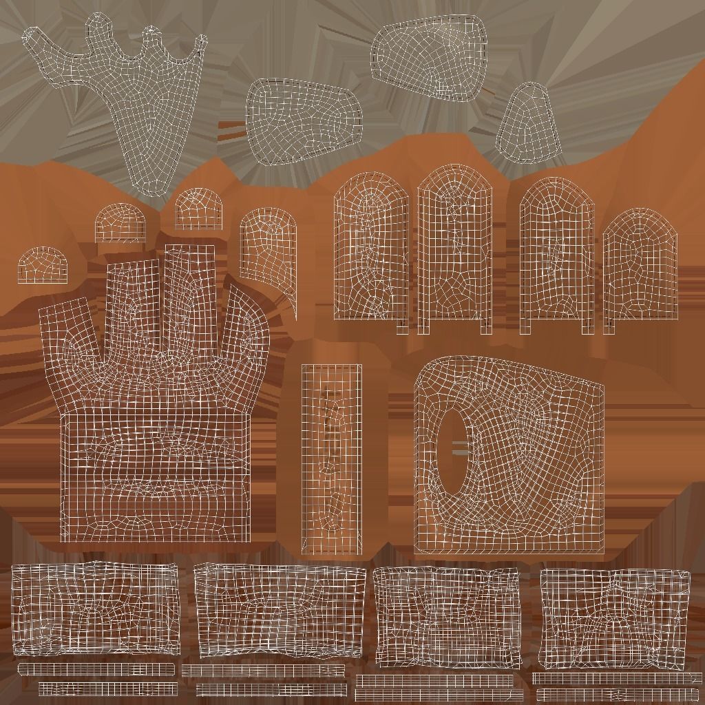 Garden Boots and Gloves 3D model_9