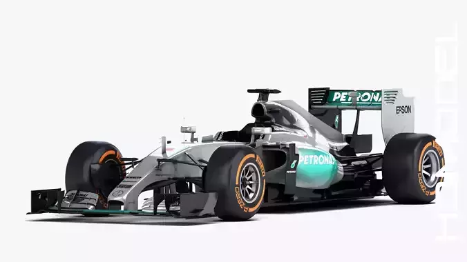 F1 Mercedes AMG W06 Formula 2015 3D model