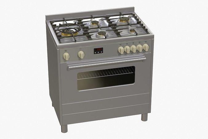Electric Oven Low-poly 3D model