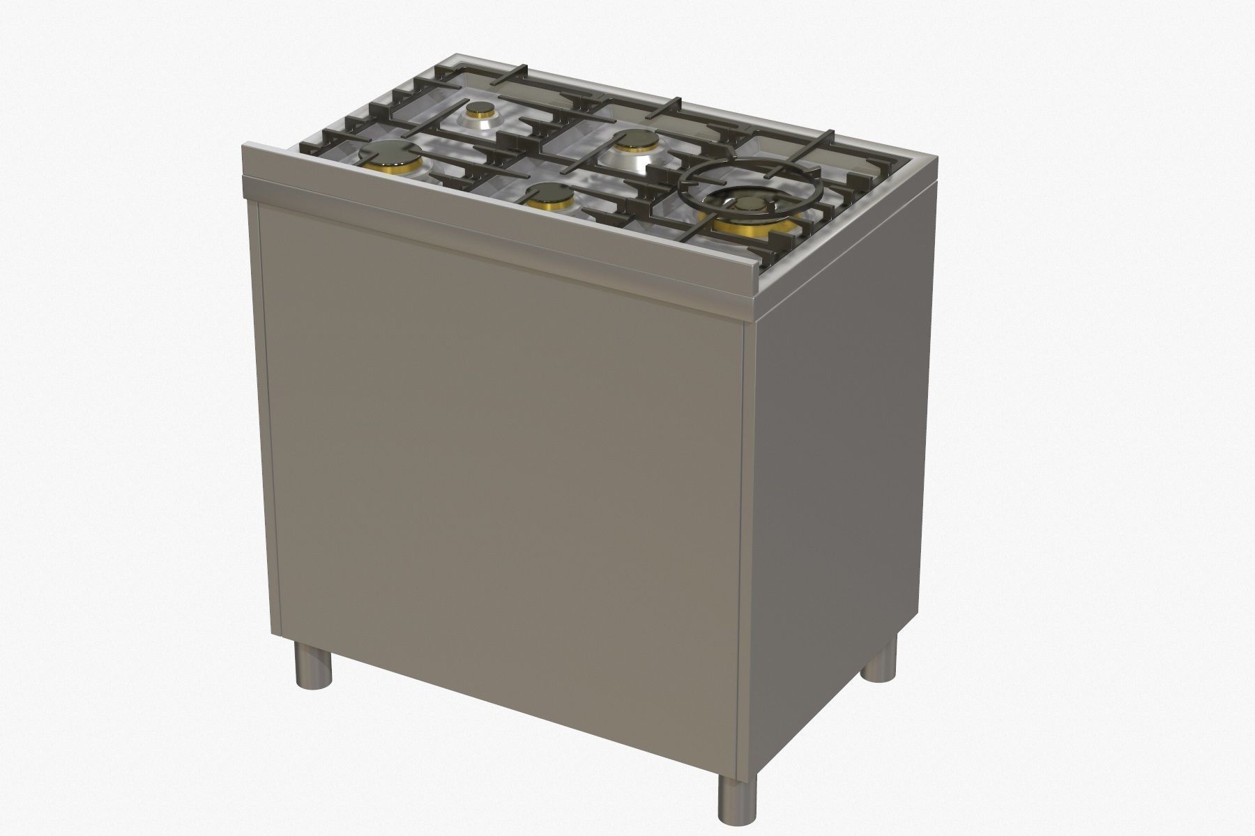 Electric Oven Low-poly 3D model_6