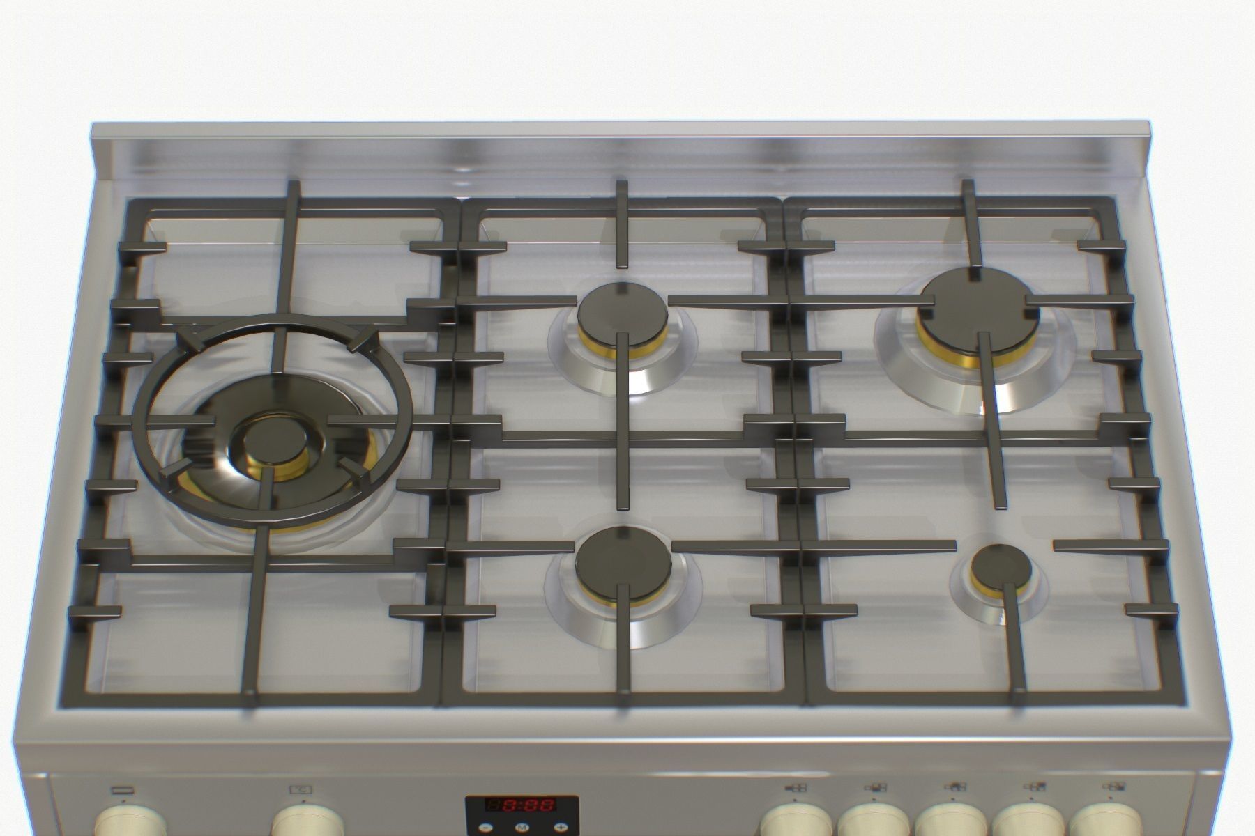 Electric Oven Low-poly 3D model_13