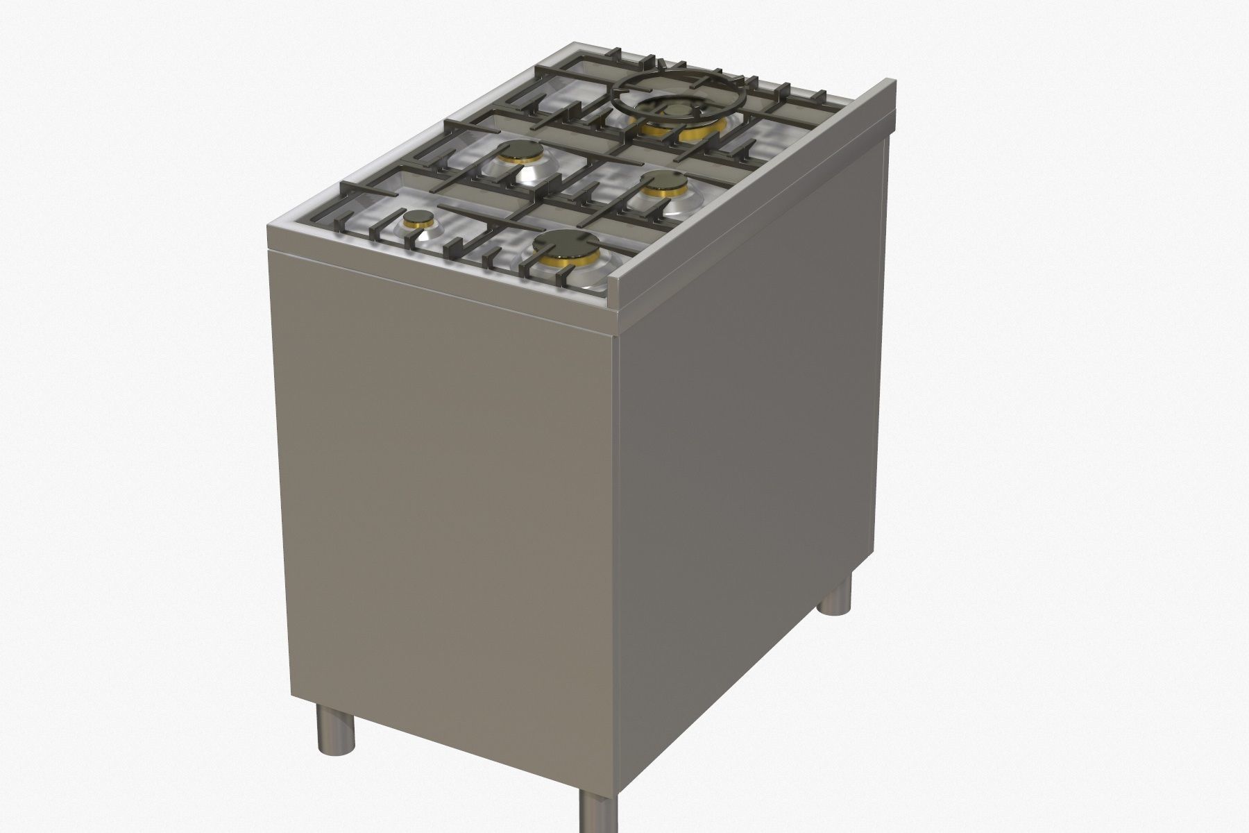 Electric Oven Low-poly 3D model_4